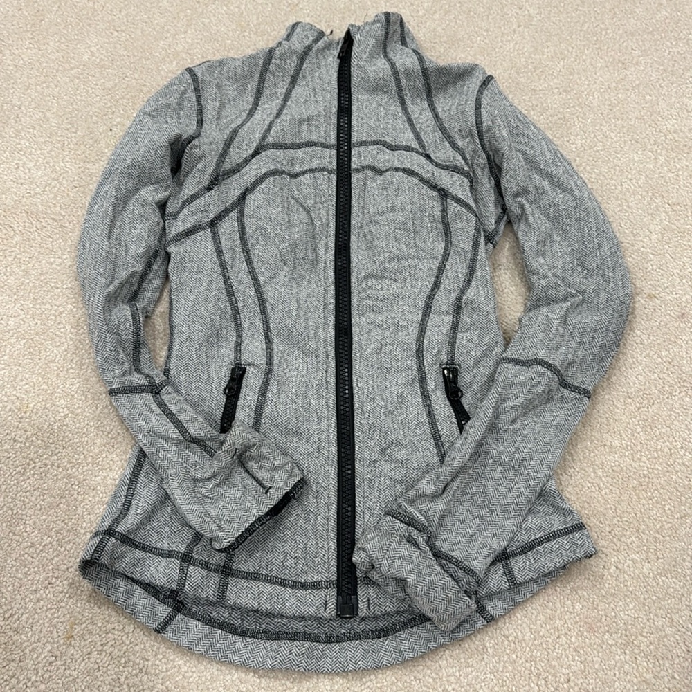 Black and white define jacket- LULULEMON